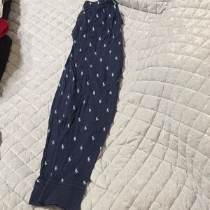 Polo by Ralph Lauren Navy Jogger Pants with White Polo Logos